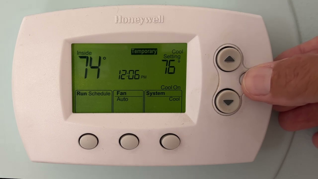 Turn Off Or Clear Schedule Honeywell Thermostat Wise Home Gadget